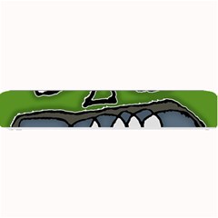 Extreme Closeup Angry Monster Vampire Small Bar Mat by dflcprintsclothing