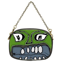 Extreme Closeup Angry Monster Vampire Chain Purse (one Side) by dflcprintsclothing