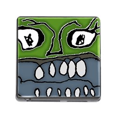 Extreme Closeup Angry Monster Vampire Memory Card Reader (square 5 Slot) by dflcprintsclothing