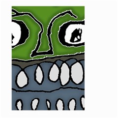 Extreme Closeup Angry Monster Vampire Large Garden Flag (two Sides) by dflcprintsclothing