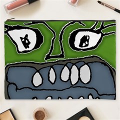 Extreme Closeup Angry Monster Vampire Cosmetic Bag (xxxl) by dflcprintsclothing