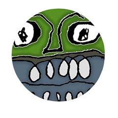 Extreme Closeup Angry Monster Vampire Mini Round Pill Box by dflcprintsclothing