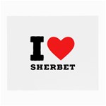 I love sherbet Small Glasses Cloth (2 Sides) Front