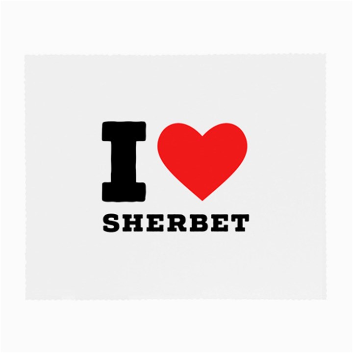 I love sherbet Small Glasses Cloth (2 Sides)