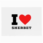 I love sherbet Large Glasses Cloth Front