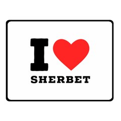 I Love Sherbet Fleece Blanket (small) by ilovewhateva