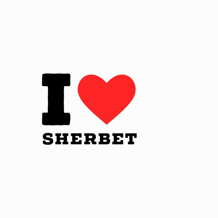 I love sherbet Large Garden Flag (Two Sides)