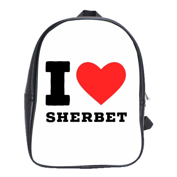 I love sherbet School Bag (XL)