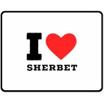 I love sherbet Two Sides Fleece Blanket (Medium) 58.8 x47.4  Blanket Front