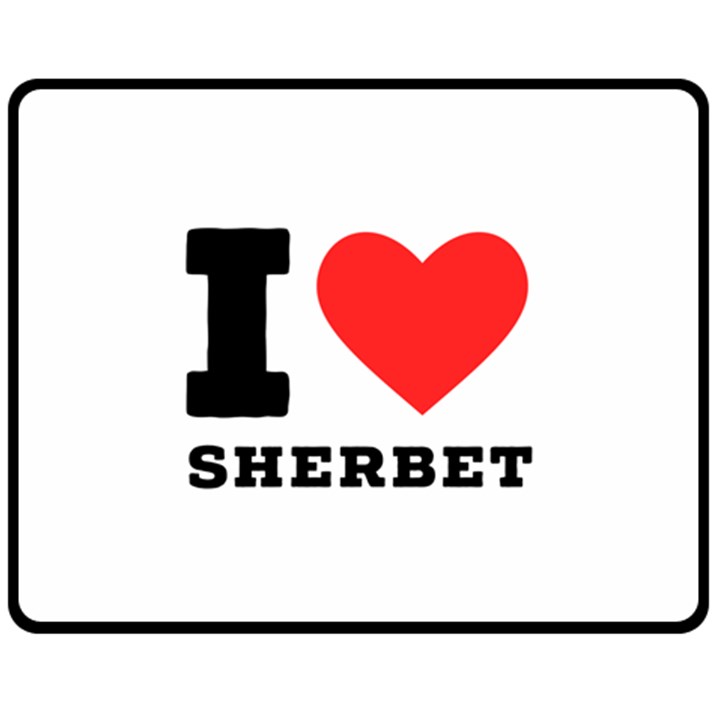 I love sherbet Two Sides Fleece Blanket (Medium)