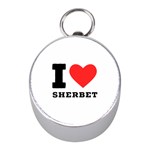 I love sherbet Mini Silver Compasses Front