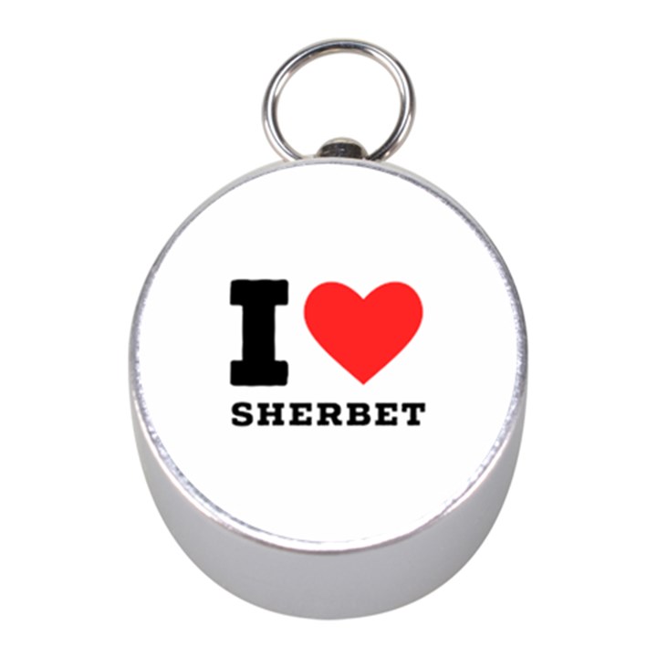 I love sherbet Mini Silver Compasses