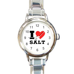 I Love Salt Round Italian Charm Watch by ilovewhateva