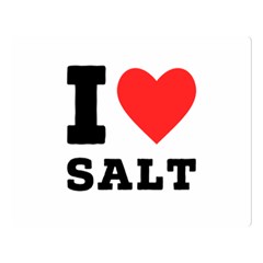 I Love Salt Premium Plush Fleece Blanket (large) by ilovewhateva