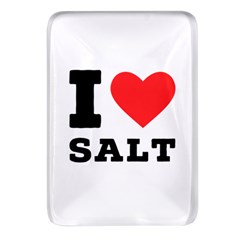 I Love Salt Rectangular Glass Fridge Magnet (4 Pack)