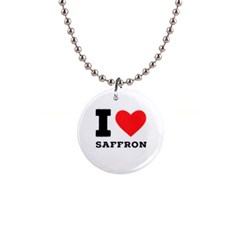 I Love Saffron 1  Button Necklace by ilovewhateva