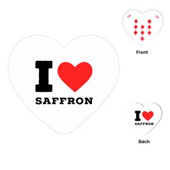 I Love Saffron Playing Cards Single Design (heart) by ilovewhateva