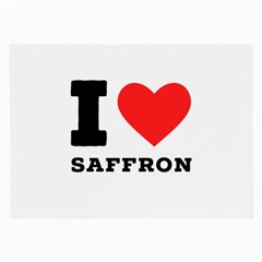 I Love Saffron Large Glasses Cloth by ilovewhateva