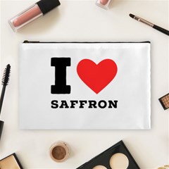 I Love Saffron Cosmetic Bag (large) by ilovewhateva