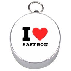 I Love Saffron Silver Compasses by ilovewhateva