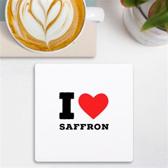 I Love Saffron Uv Print Square Tile Coaster  by ilovewhateva