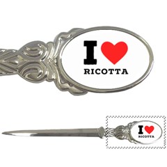 I Love Ricotta Letter Opener by ilovewhateva