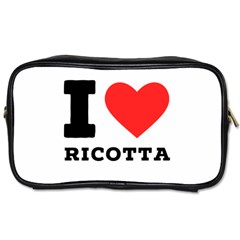 I Love Ricotta Toiletries Bag (two Sides) by ilovewhateva