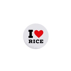 I Love Rice 1  Mini Buttons by ilovewhateva