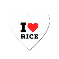 I Love Rice Heart Magnet by ilovewhateva