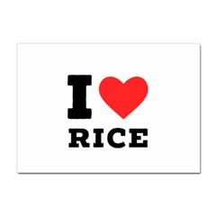 I Love Rice Sticker A4 (10 Pack) by ilovewhateva