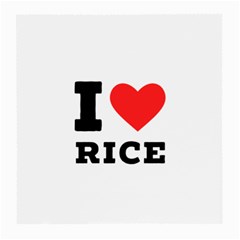 I Love Rice Medium Glasses Cloth (2 Sides) by ilovewhateva