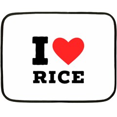 I Love Rice Fleece Blanket (mini) by ilovewhateva