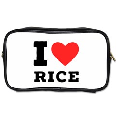 I Love Rice Toiletries Bag (one Side) by ilovewhateva