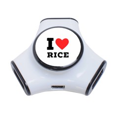 I Love Rice 3-port Usb Hub by ilovewhateva