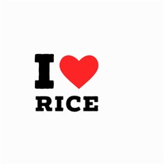 I Love Rice Large Garden Flag (two Sides) by ilovewhateva