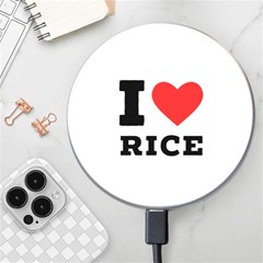 I Love Rice Wireless Fast Charger(white) by ilovewhateva