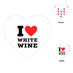 I Love White Wine Playing Cards Single Design (heart) by ilovewhateva