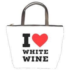 I Love White Wine Bucket Bag by ilovewhateva