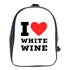 I Love White Wine School Bag (xl) by ilovewhateva