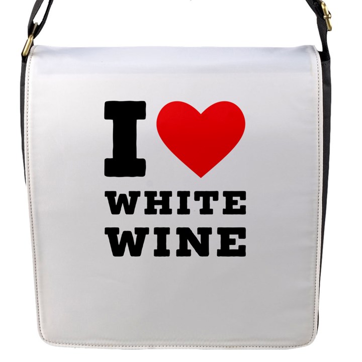 I love white wine Flap Closure Messenger Bag (S)