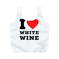 I Love White Wine Full Print Recycle Bag (m) by ilovewhateva