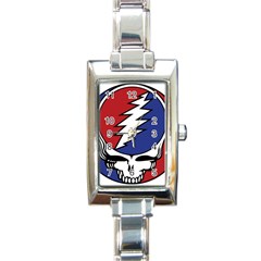 Grateful Dead Rectangle Italian Charm Watch by Mog4mog4