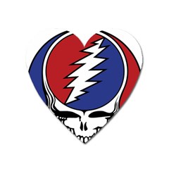 Grateful Dead Heart Magnet by Mog4mog4