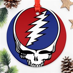 Grateful Dead Round Ornament (two Sides)