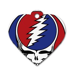 Grateful Dead Dog Tag Heart (two Sides) by Mog4mog4