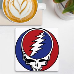 Grateful Dead Uv Print Square Tile Coaster  by Mog4mog4