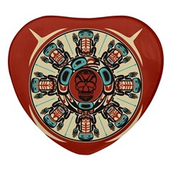 Grateful Dead Pacific Northwest Heart Glass Fridge Magnet (4 Pack)