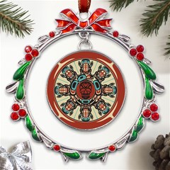 Grateful Dead Pacific Northwest Metal X mas Wreath Ribbon Ornament by Mog4mog4