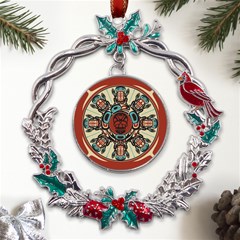 Grateful Dead Pacific Northwest Metal X mas Wreath Holly Leaf Ornament by Mog4mog4