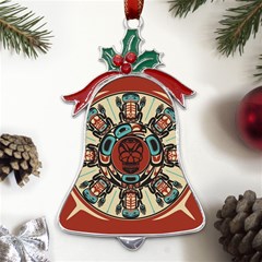 Grateful Dead Pacific Northwest Metal Holly Leaf Bell Ornament by Mog4mog4